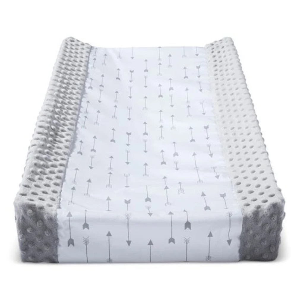 Cloud Island Gray and White Arrow Changing Pad Cover